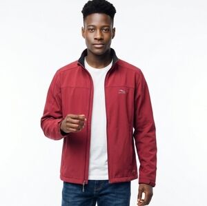 Red Zip Travel Jacket Medium